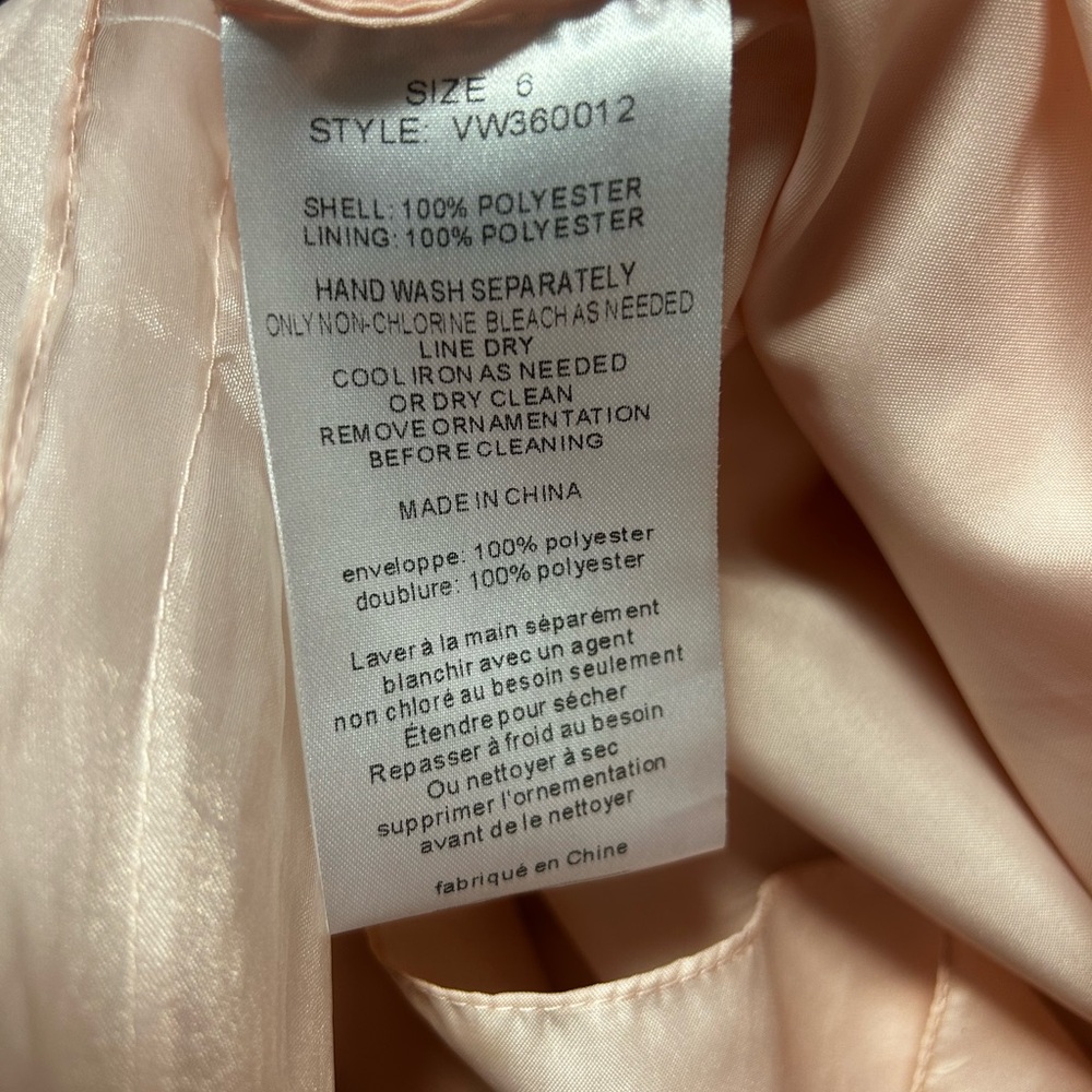 White by Vera Wang Pink One Shoulder Special Occasion Short Dress - Picture 5 of 5